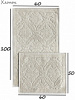 КОМПЛЕКТ 2 КОВРИКА 60*100СМ LCADESI PAMUKLU/ZALEL