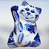 ФИГУРКА КОТ С СОСИСКАМИ ГЖЕЛЬ 5,5СМ